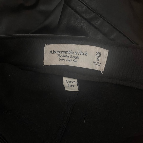 Abercrombie Leather Straight Pants - Picture 2 of 4